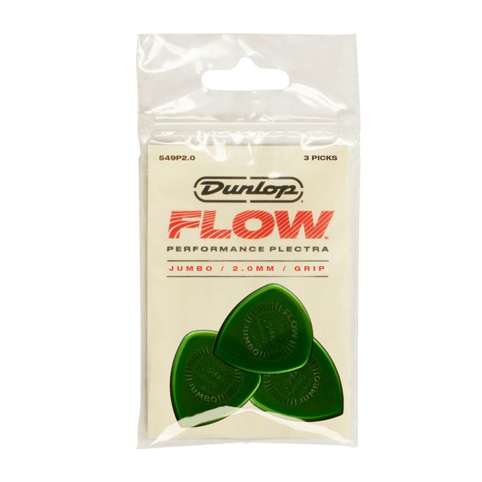 Dunlop Player's Pack | Flow® Jumbo Grip Pick 2.0mm | 3-Pack