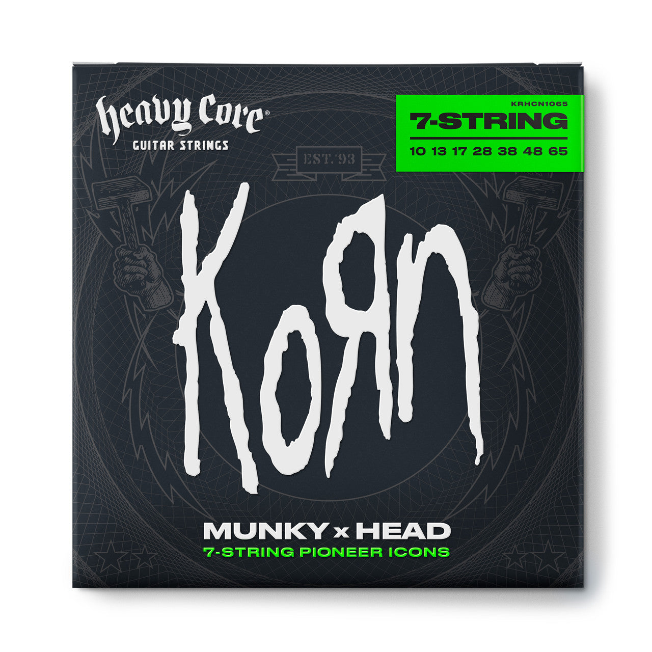 Dunlop Heavy Core® Guitar Strings 10-65 Gauge | Korn 7-String