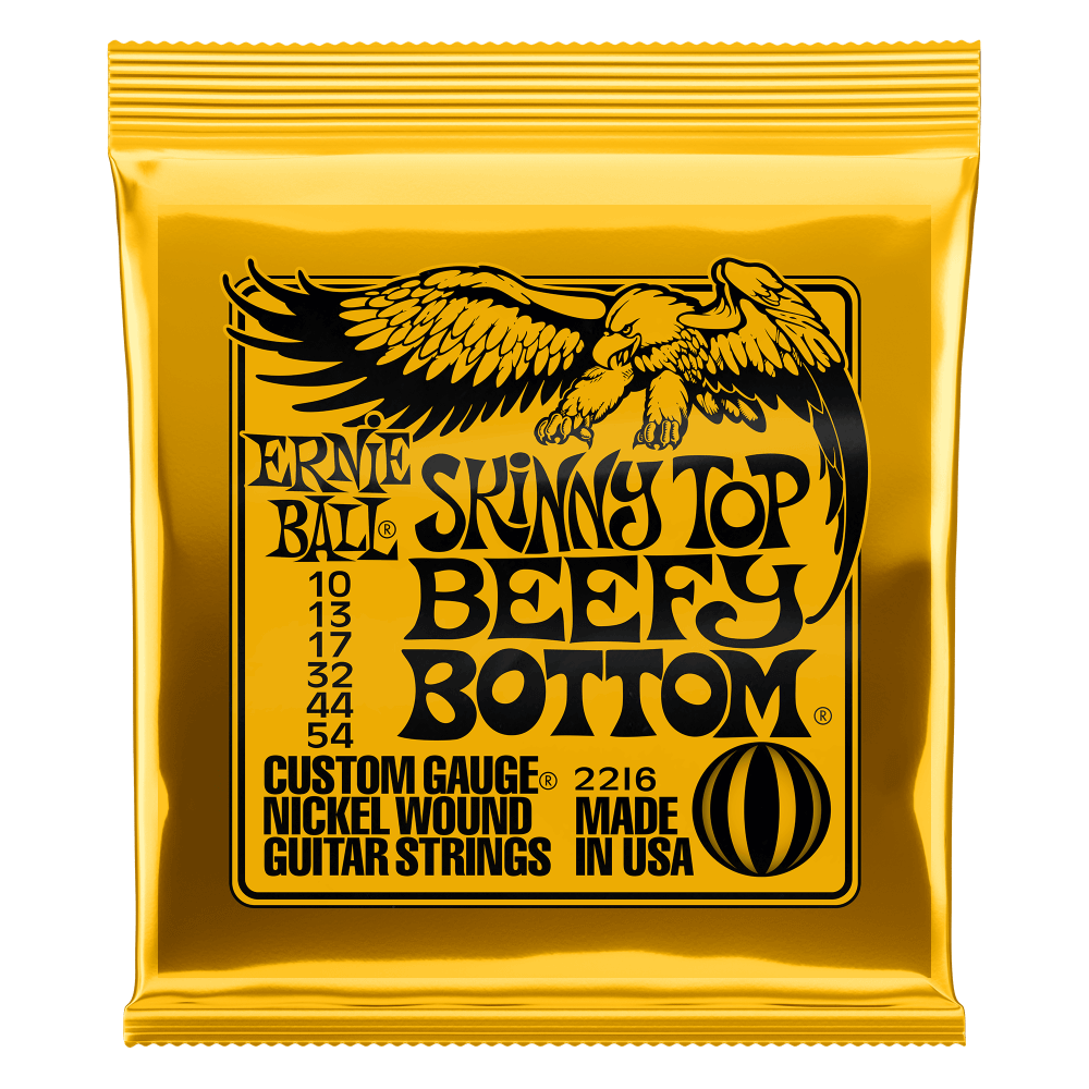 Ernie Ball P02216 Skinny Top Beefy Bottom Slinky Nickel Wound Electric Guitar Strings 10-54 Gauge