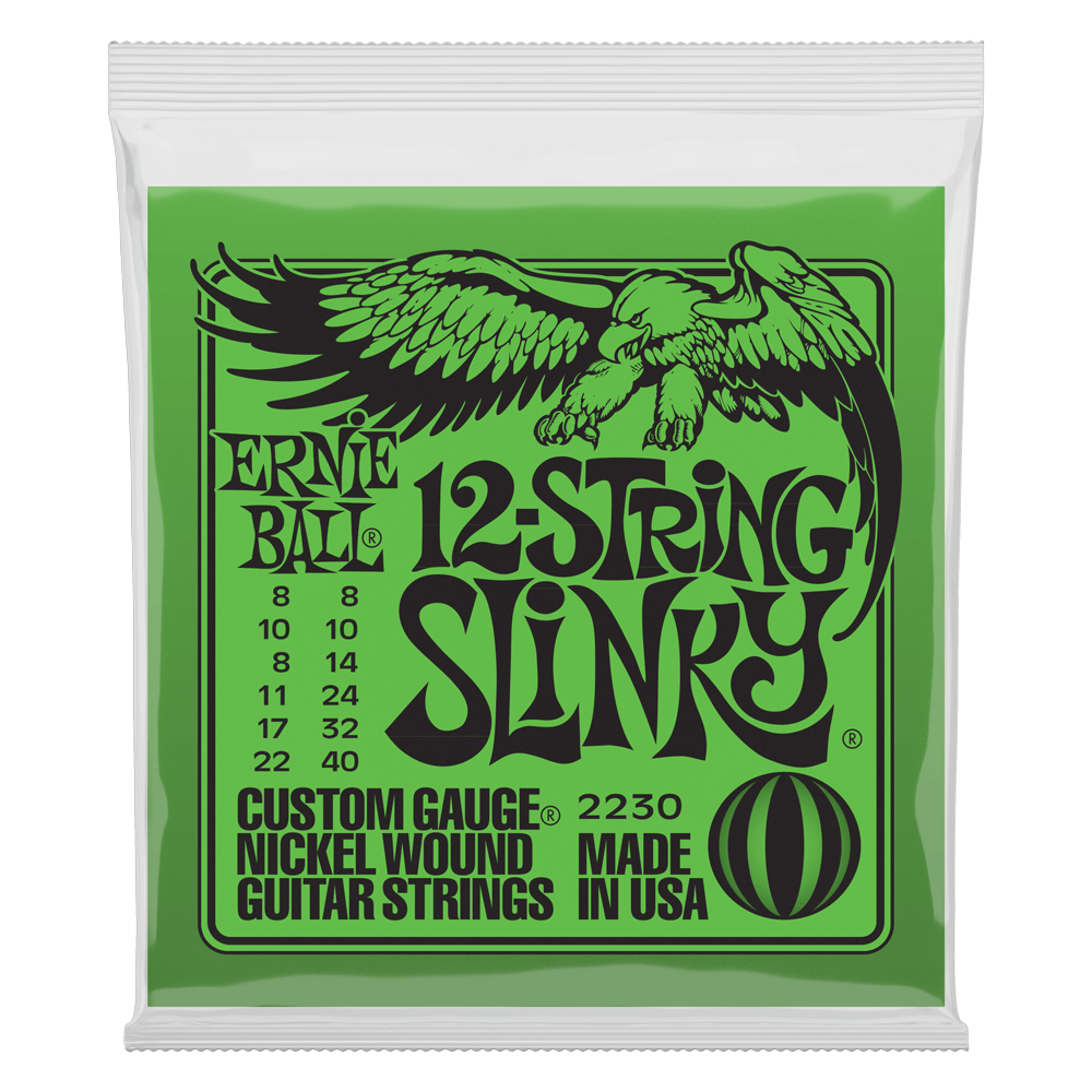 Ernie Ball P02230 Slinky 12-String Nickel Wound Electric Guitar Strings 8-40 Gauge