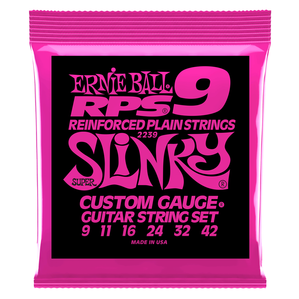 Ernie Ball P02239 Super Slinky RPS Nickel Wound Electric Guitar Strings 9-42 Gauge