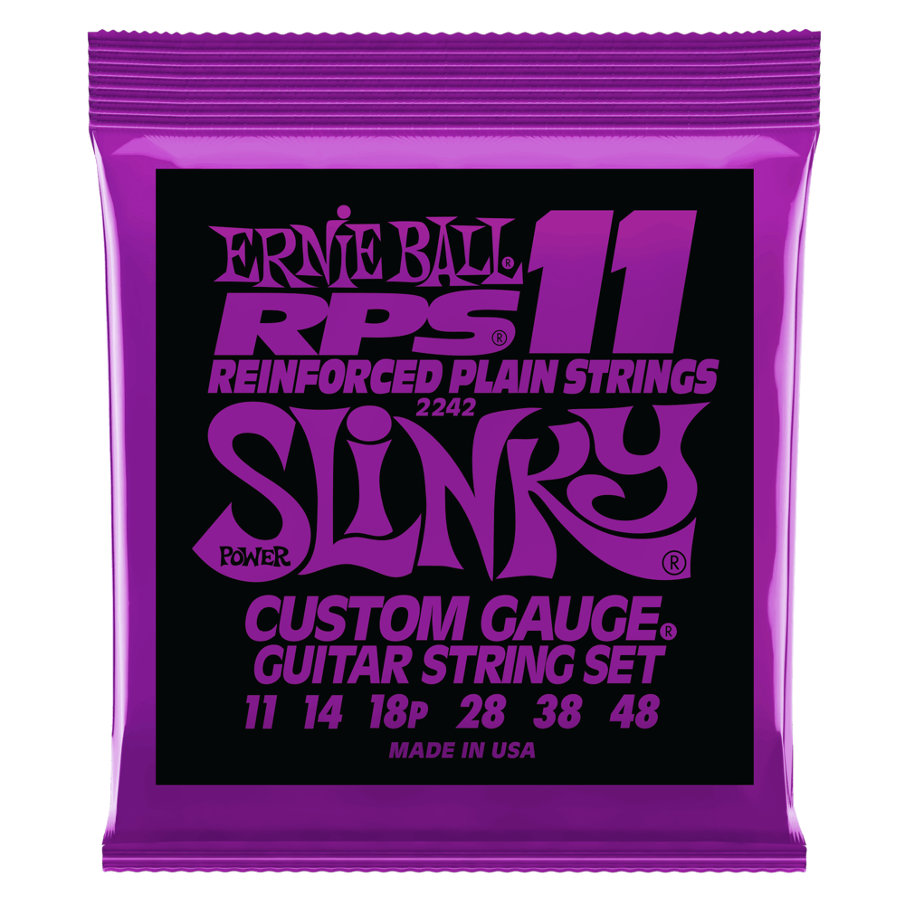 Ernie Ball P02242 Power Slinky RPS Nickel Wound Electric Guitar Strings 11-48 Gauge