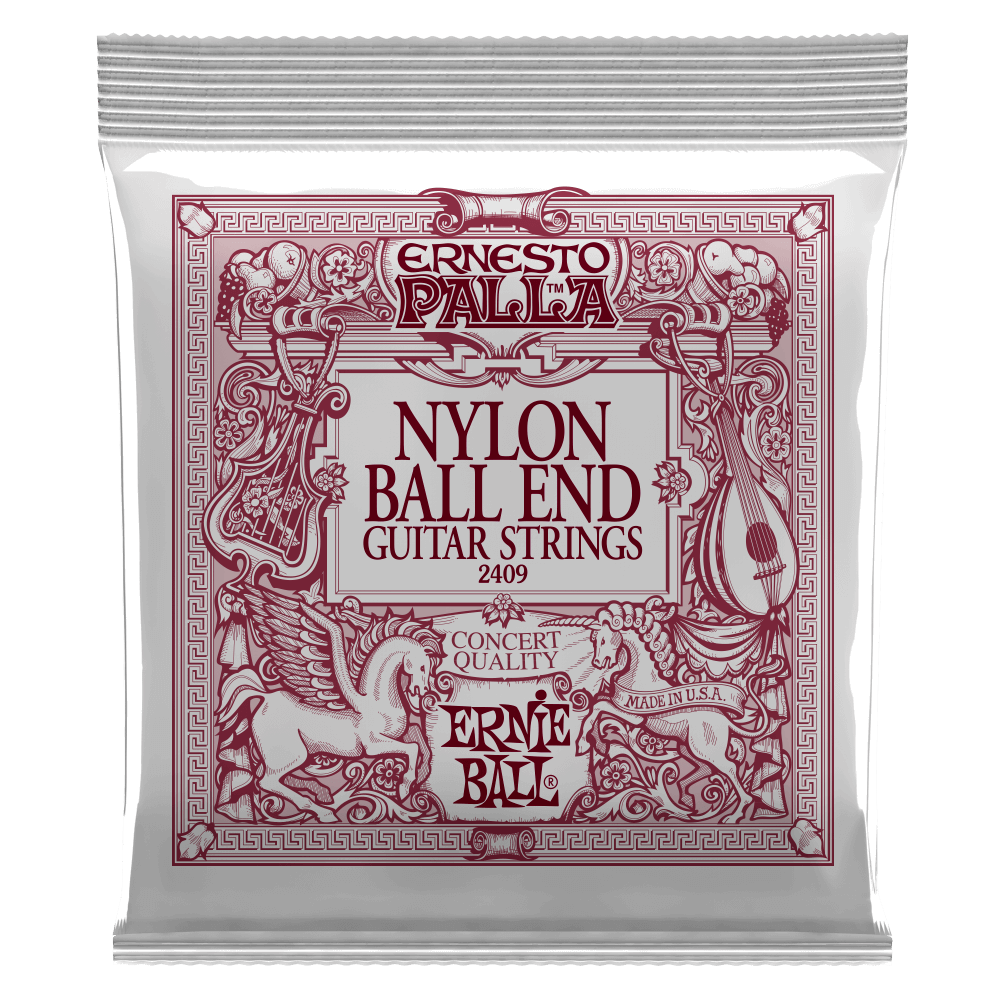 Ernie Ball P02409 Ernesto Palla Black & Gold Nylon Classical Guitar Strings Medium Tension