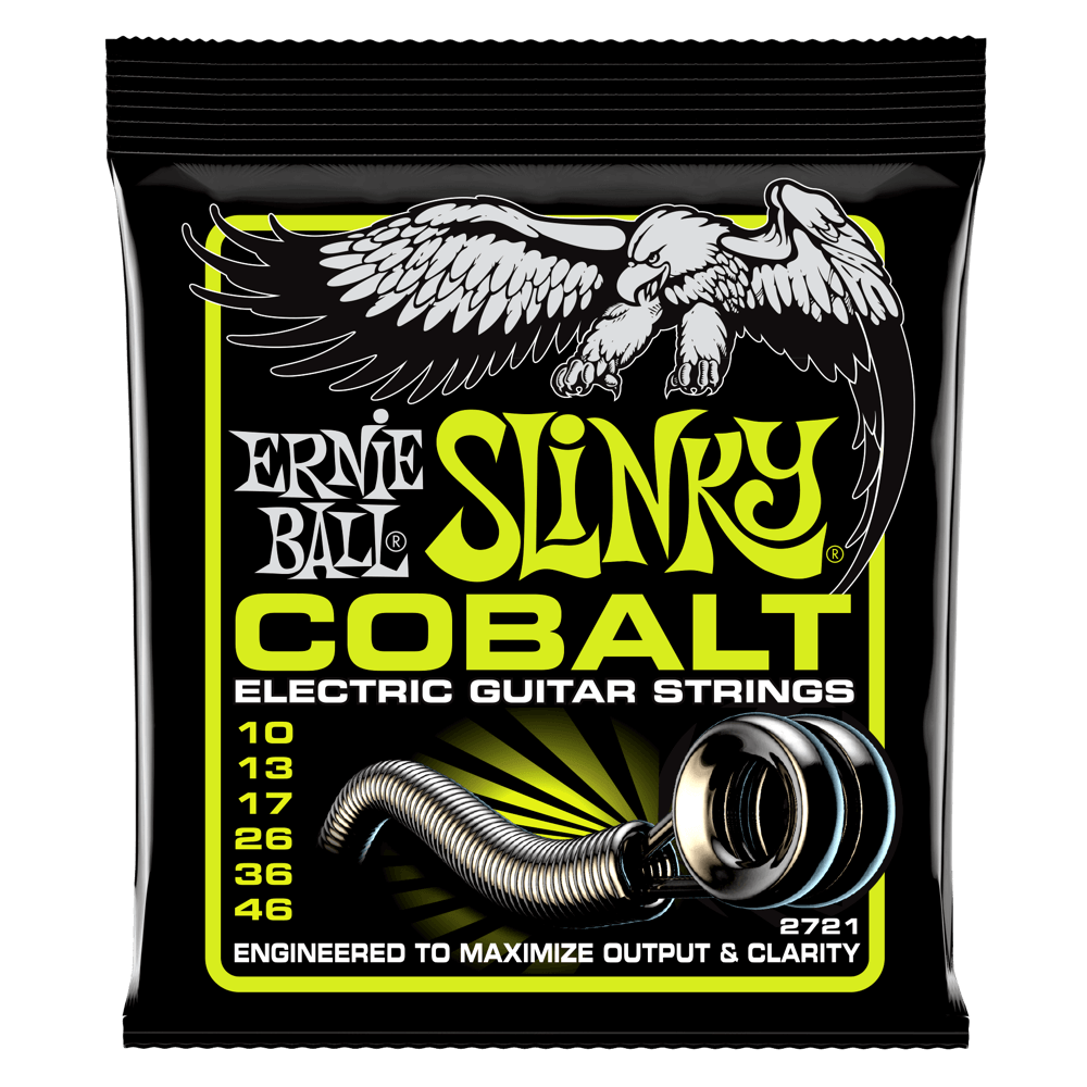 Ernie Ball P02721 Regular Slinky Cobalt Electric Guitar Strings 10-46 Gauge