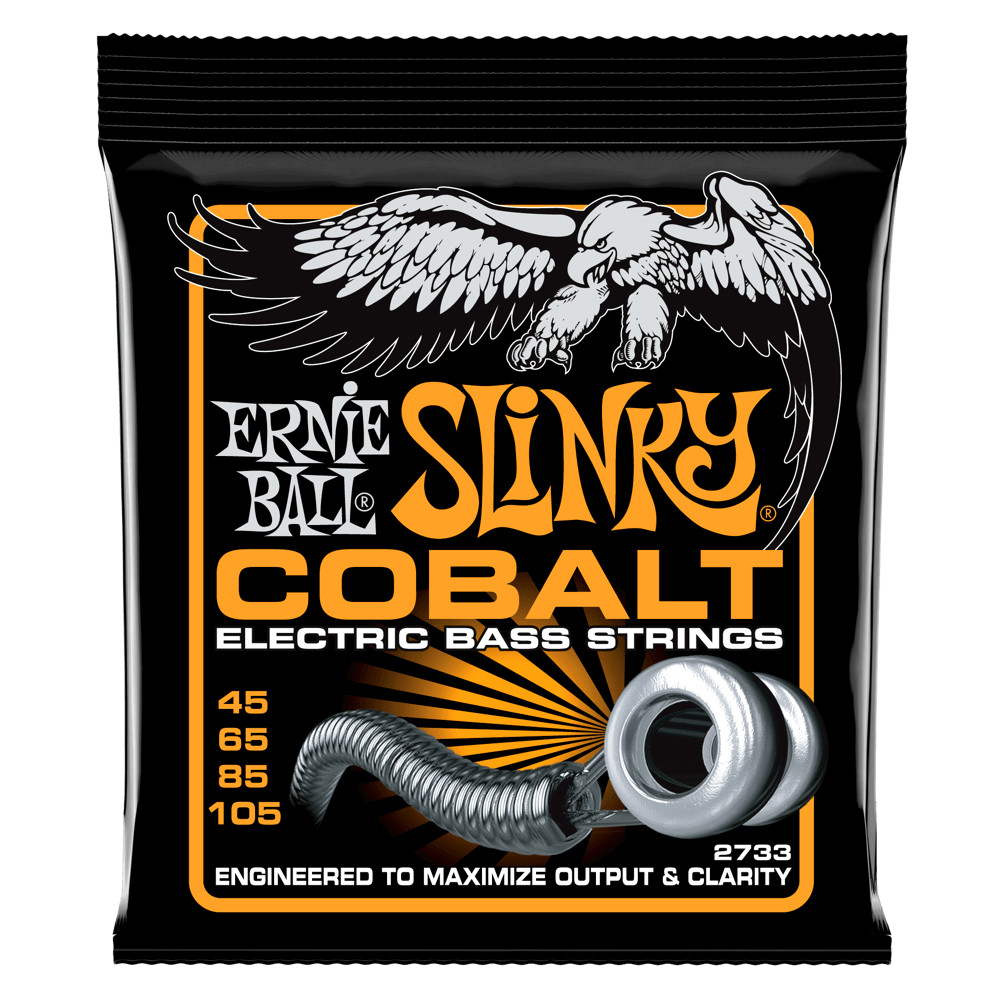 Ernie Ball P02733 Hybrid Slinky Cobalt Electric Bass Strings 45-105 Gauge