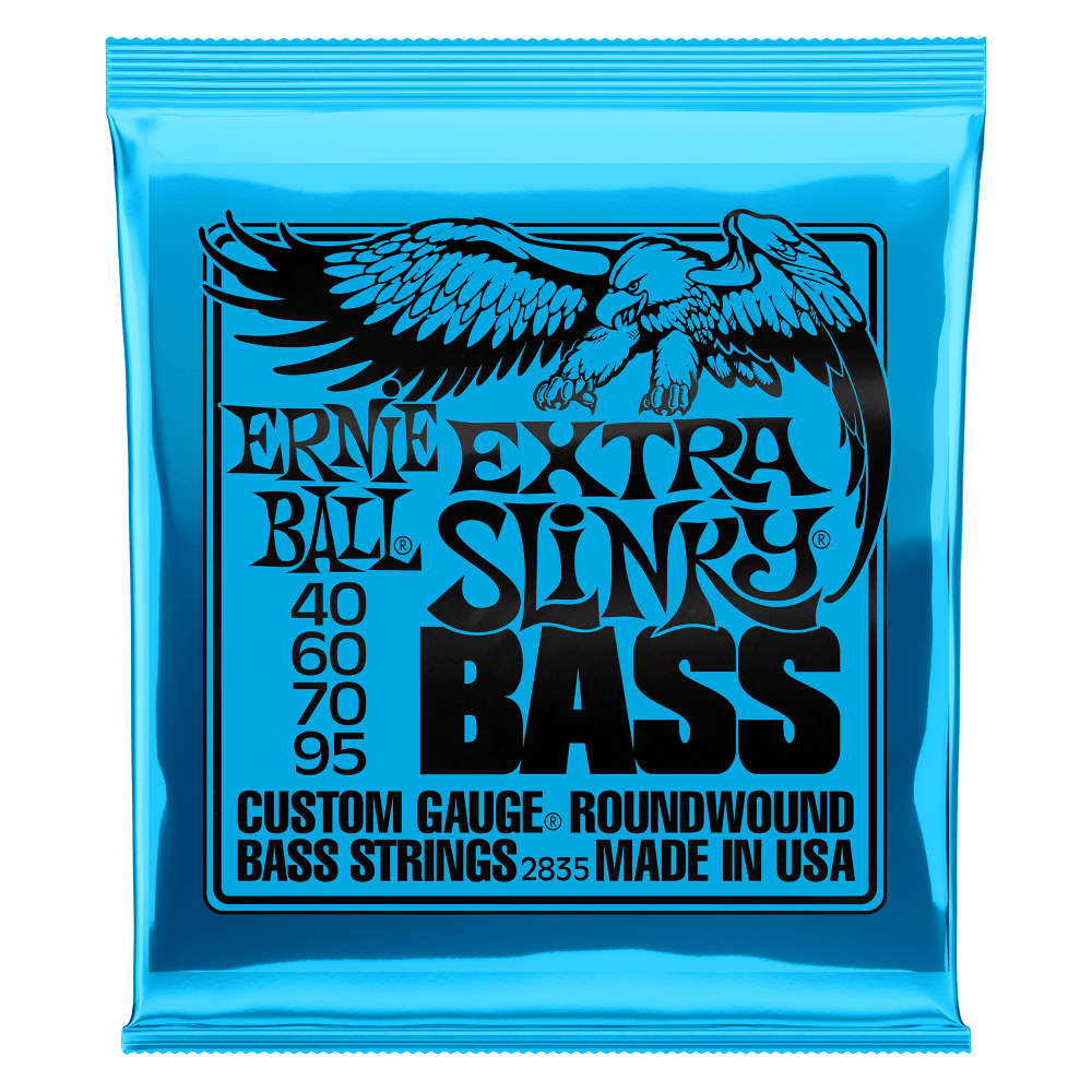 Ernie Ball P02835 Extra Slinky Nickel Wound Electric Bass Strings 40-95 Gauge