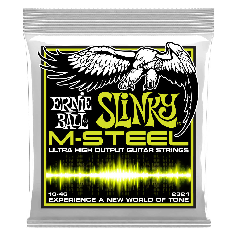 Ernie Ball P02921 Regular Slinky M-Steel Electric Guitar Strings 10-46 Gauge