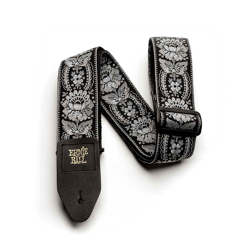 Ernie Ball P04150 Jacquard Strap | Silver Orleans