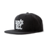 Ernie Ball P04154 Black with White Stacked Logo Hat