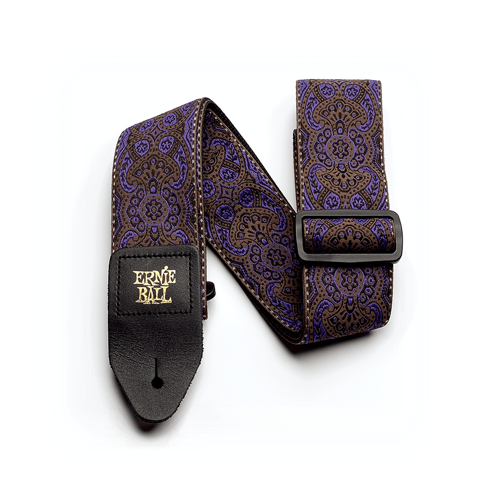 Ernie Ball P04164 Jacquard Strap | Purple Paisley