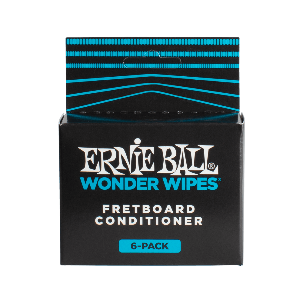 Ernie Ball P04276 Wonder Wipes Fretboard Conditioner 6 Pack