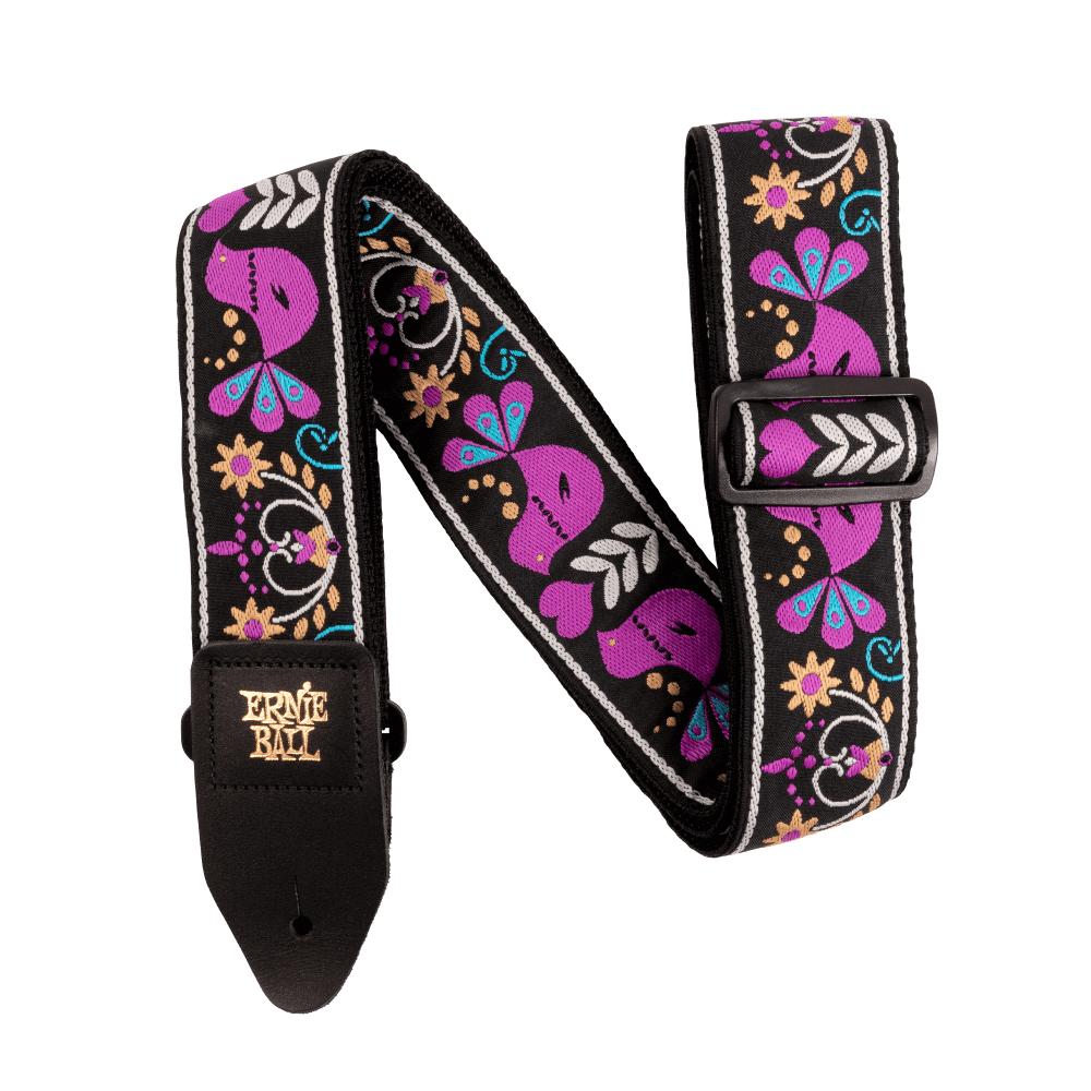 Ernie Ball P05331 Jacquard Strap | Purple Bird Lupin