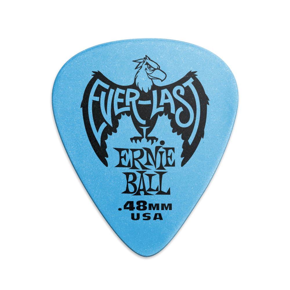 Ernie Ball P09181 .48mm Blue Everlast Picks 12-Pack