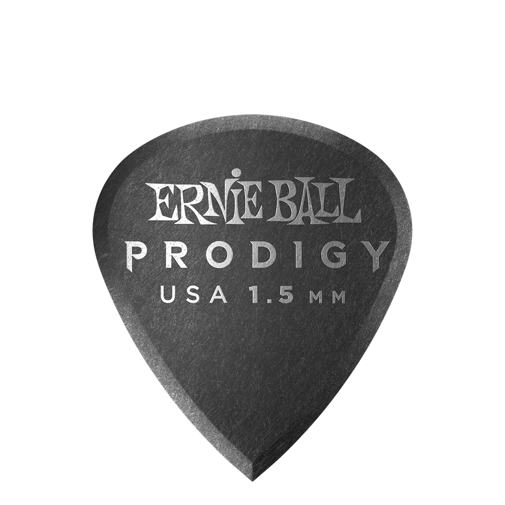 Ernie Ball P09200 1.5mm Black Mini Prodigy Picks 6-Pack