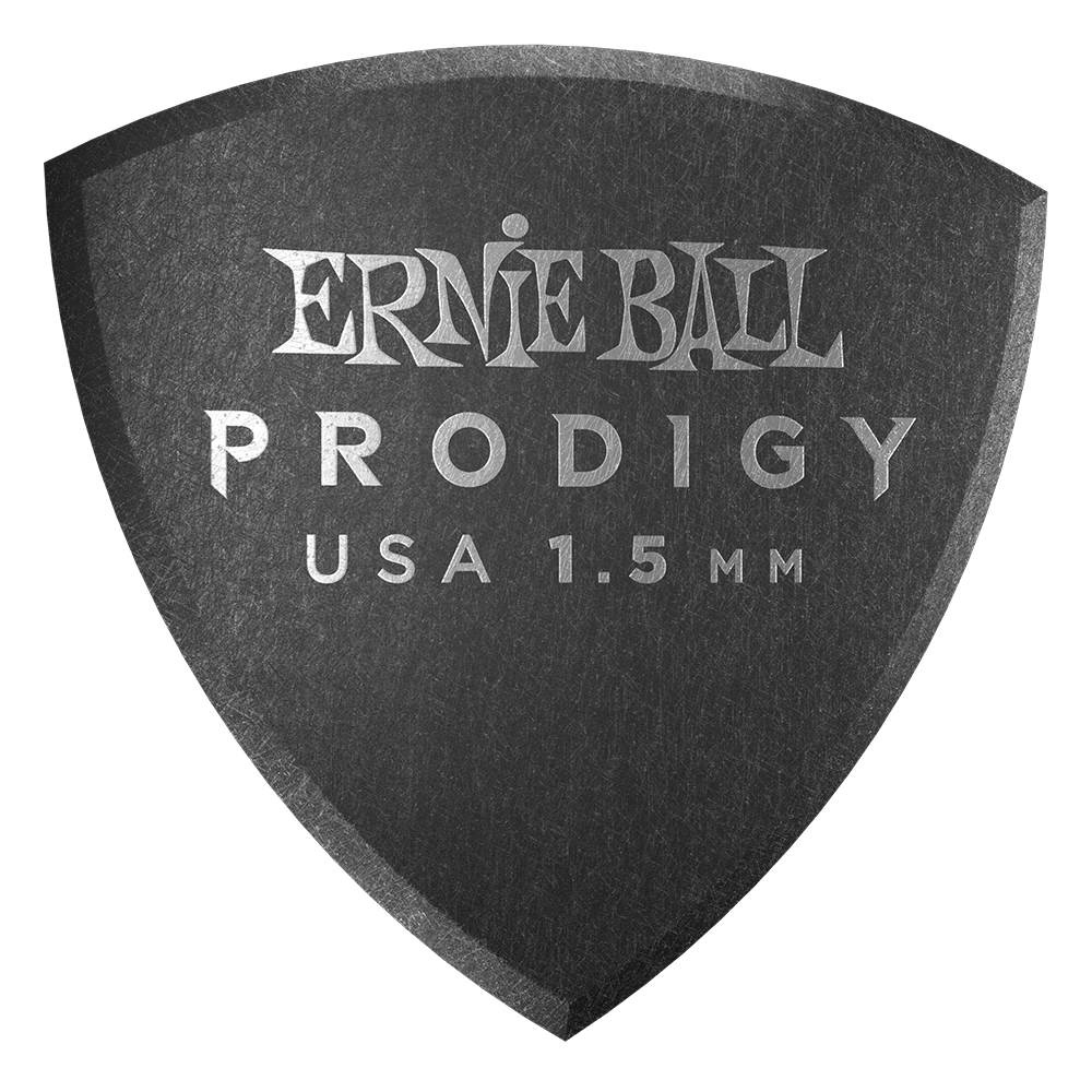 Ernie Ball P09332 1.5mm Black Large Shield Prodigy Picks 6-Pack