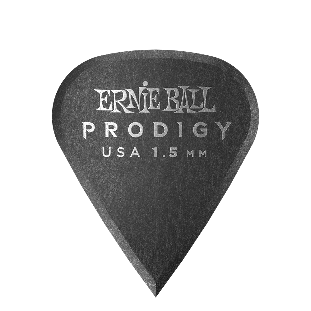 Ernie Ball P09335 1.5mm Black Sharp Prodigy Picks 6-Pack