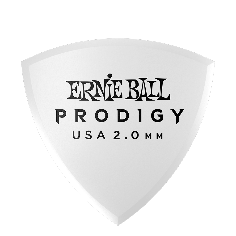 Ernie Ball P09337 2.0mm White Shield Prodigy Picks 6-Pack