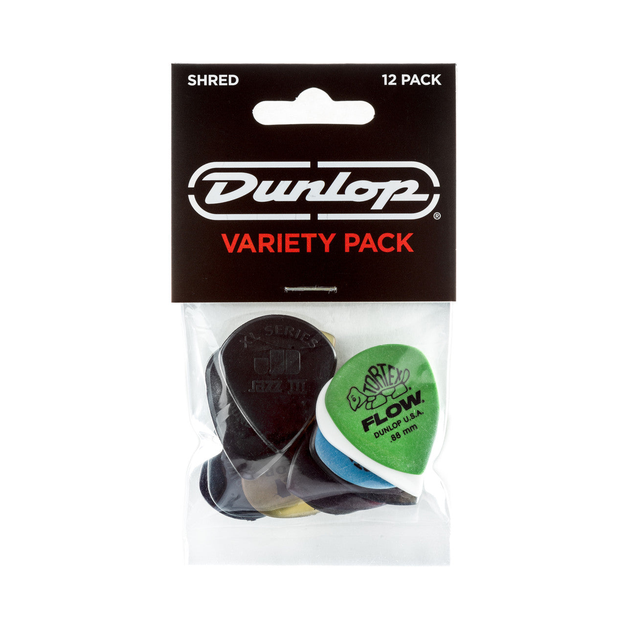 Dunlop Player's Pack | Shred Pick Variety Pack | 12-Pack