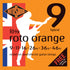 Rotosound RH9 Roto Orange Hybrid Gauge Electric Guitar String Set | 9-46