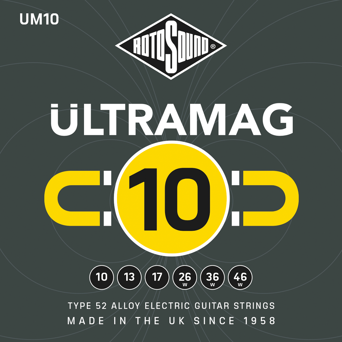 Rotosound RUM10 Ultramag Type 52 Alloy Electric Guitar String Set | 10-46