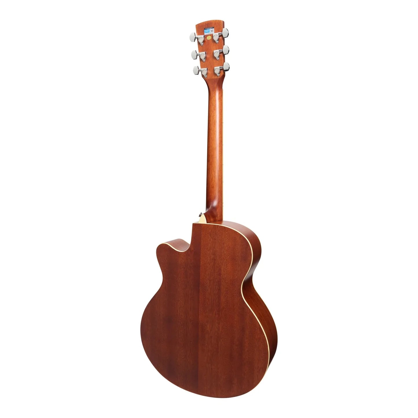 Saga '700 Series' Solid Spruce Top Acoustic-Electric Small-Body Cutaway Guitar | Natural Satin