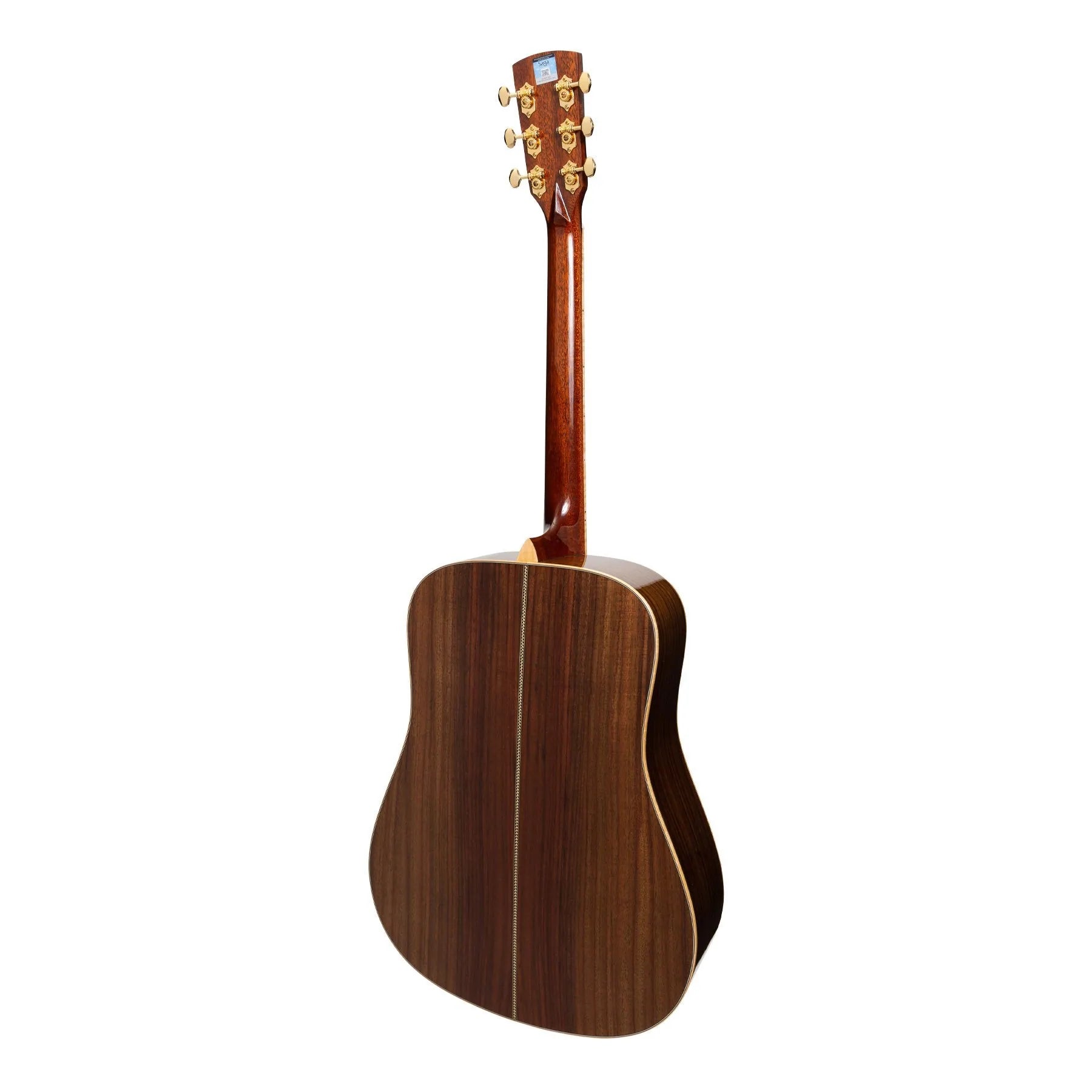 Saga SL65 All-Solid Spruce Top Rosewood Back & Sides Acoustic-Electric Dreadnought Guitar | Natural Gloss