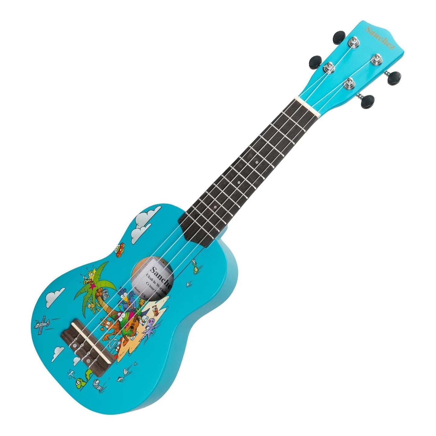 Sanchez Friendly Folk | Soprano Ukulele | Blue/Island Party