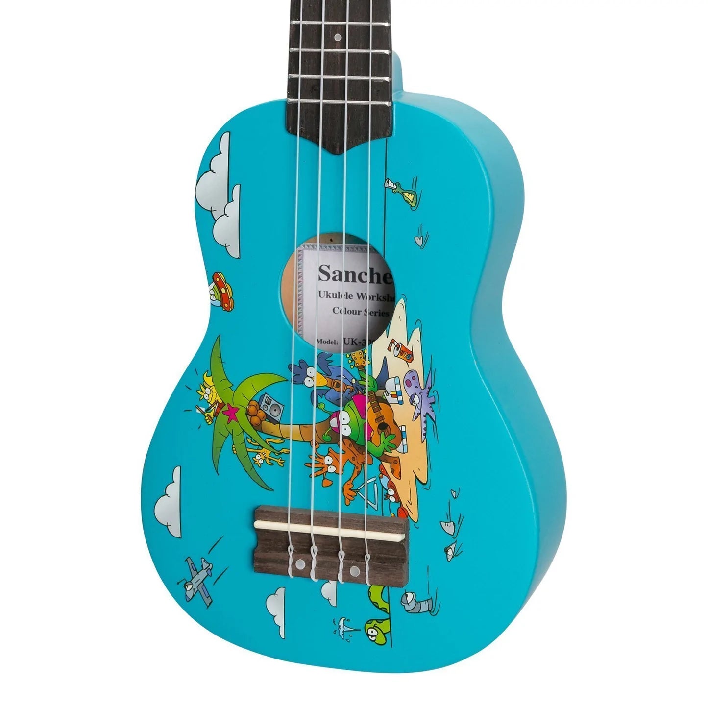 Sanchez Friendly Folk | Soprano Ukulele | Blue/Island Party