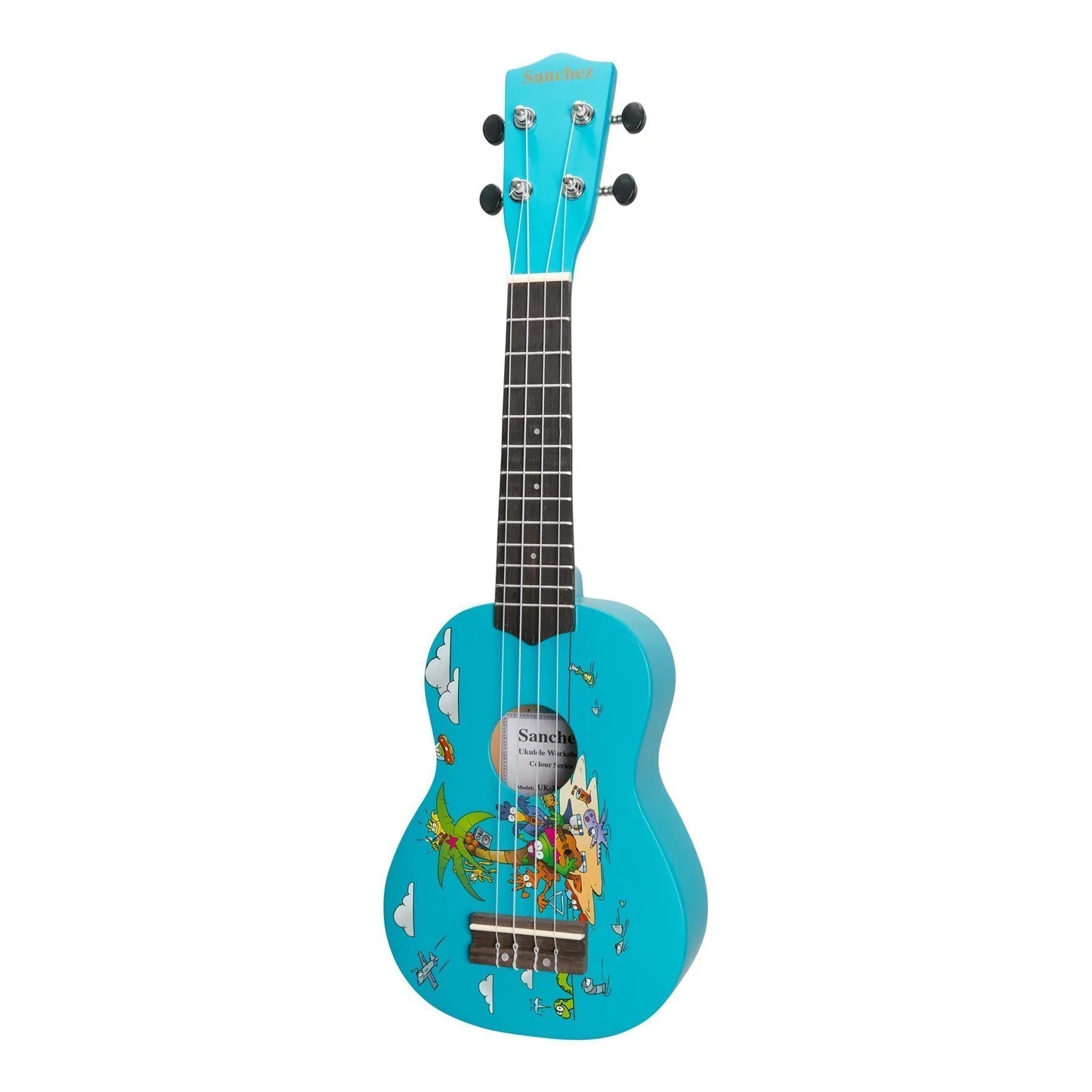 Sanchez Friendly Folk | Soprano Ukulele | Blue/Island Party