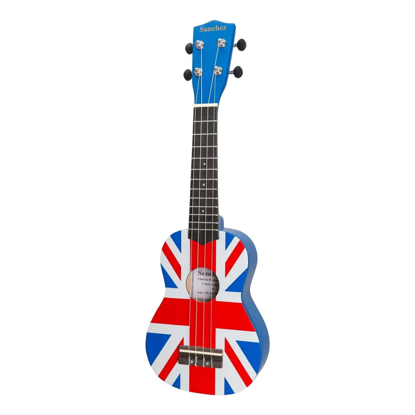 Sanchez Friendly Folk | Soprano Ukulele | Blue/UK Flag