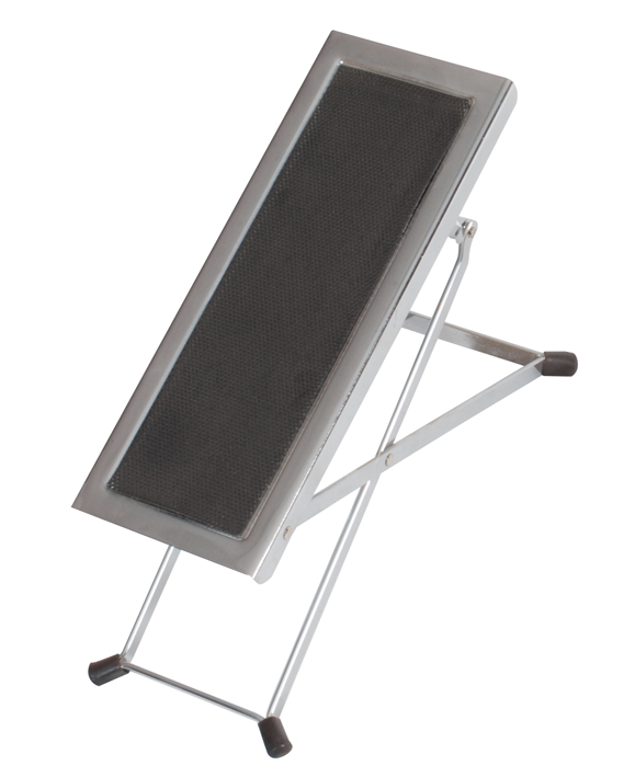 CPK Height Adjustable Heavy Duty Footstool | Nickel Plated