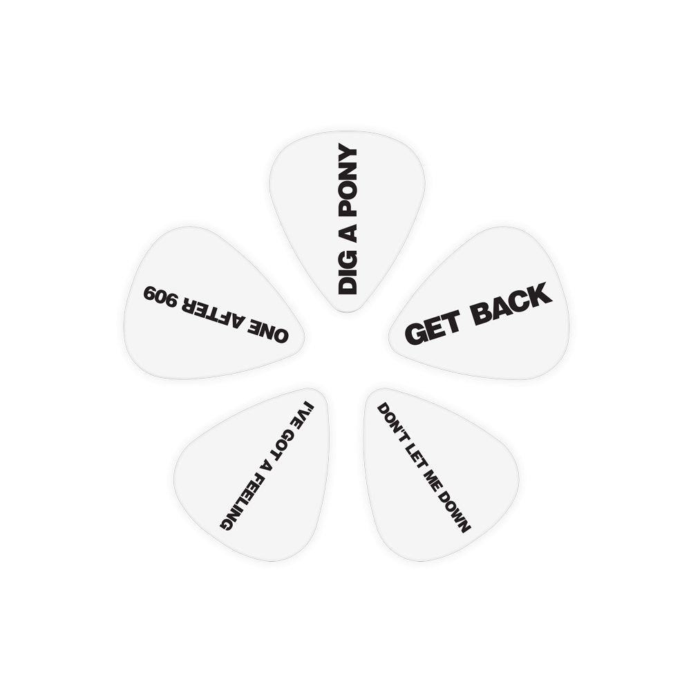 The Beatles "Get Back" Guitar Picks | 10 Picks | Light .50mm