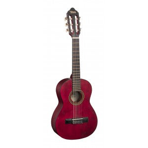 Valencia VC201TWR 200 Series | 1/4 Size Classical Guitar | Transparent Wine Red