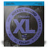 D'Addario EXL280 | XL Nickel Wound Bass Strings 20-52 Gauge | Heavy | Piccolo