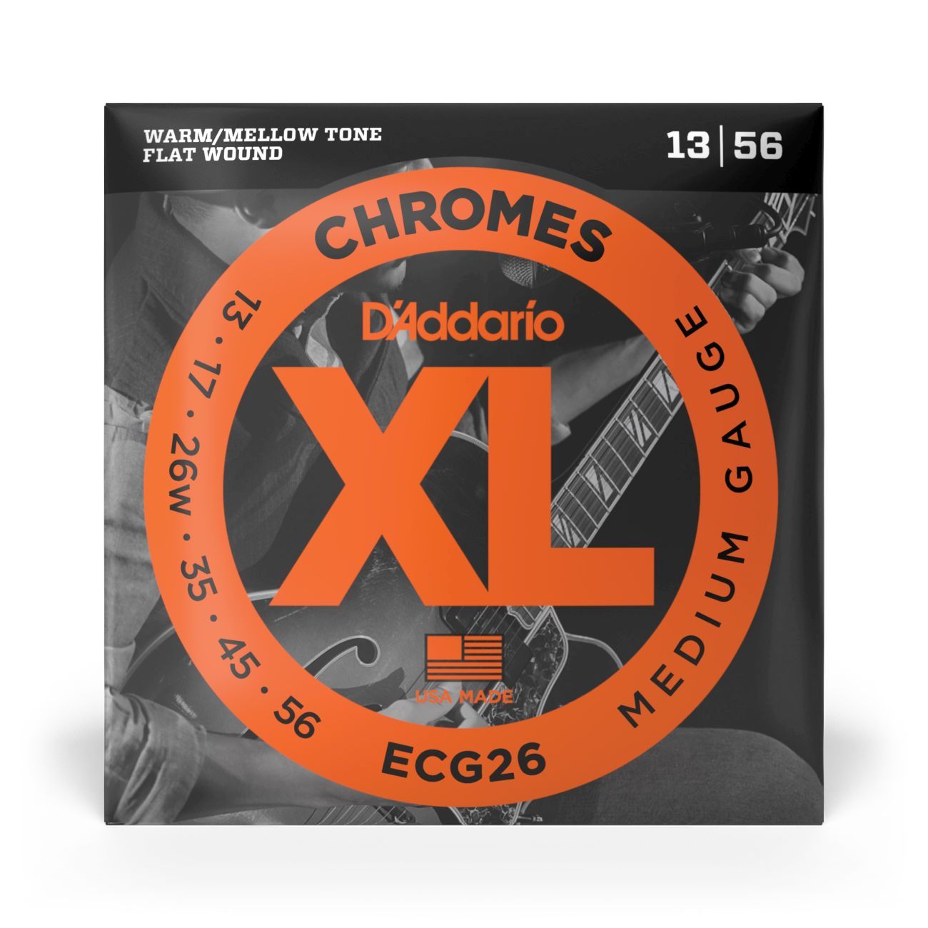 D'Addario ECG26 | Chromes Electric Guitar Strings 13-56 Medium Gauge