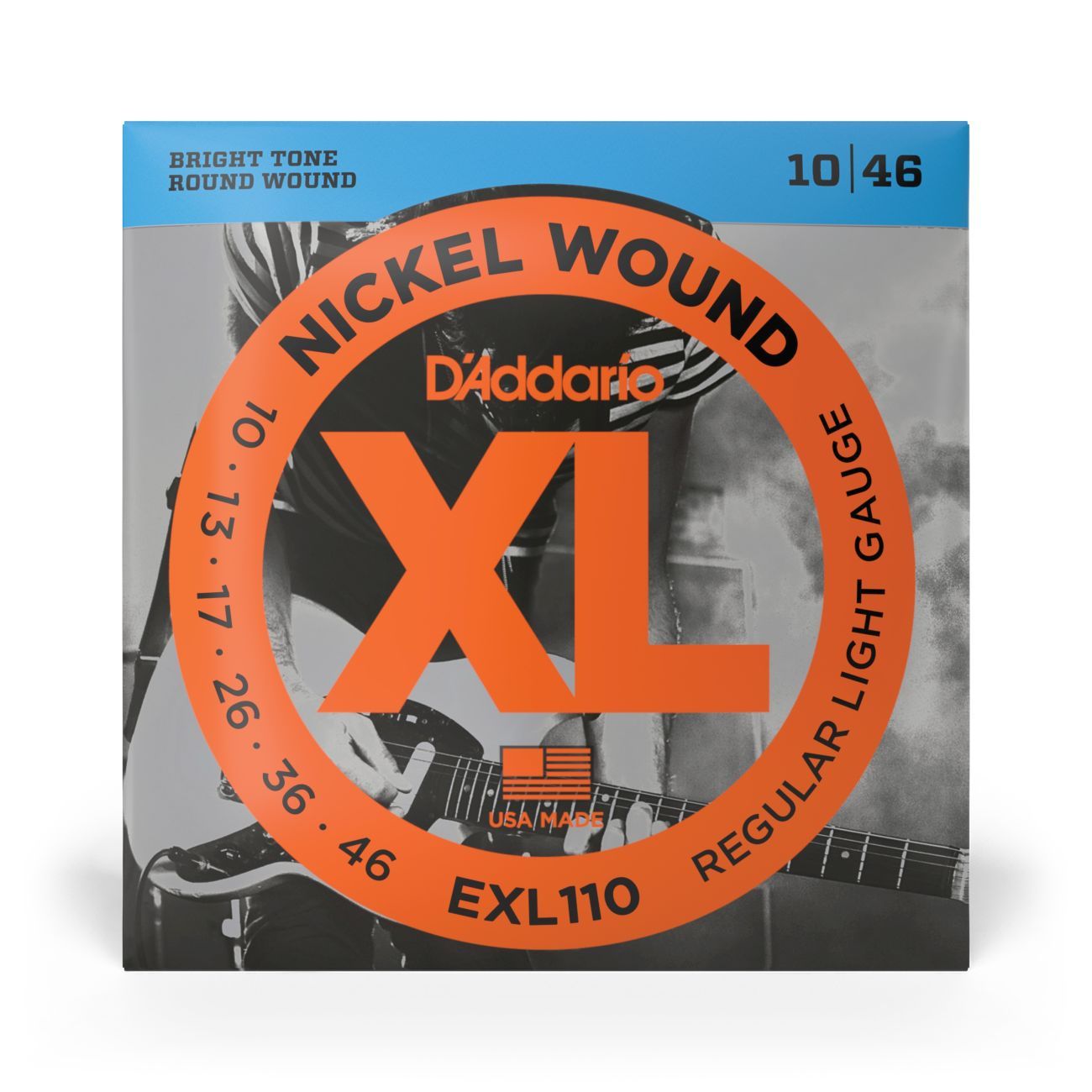 D'Addario EXL110 | Nickel Wound Electric Guitar Strings 10-46 Regular Light Gauge