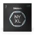 D'Addario NYXL1152-3P | NYXL Nickel Wound Electric Guitar Strings 11-52 Gauge | 3-Pack