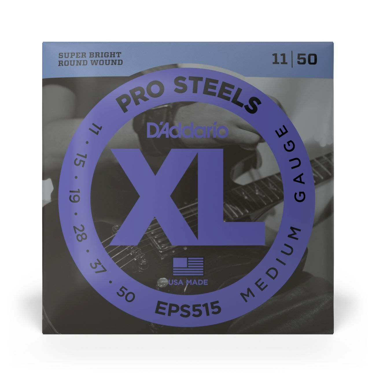 D'Addario EPS515 | Pro Steels Electric Guitar Strings 11-50 Medium Gauge