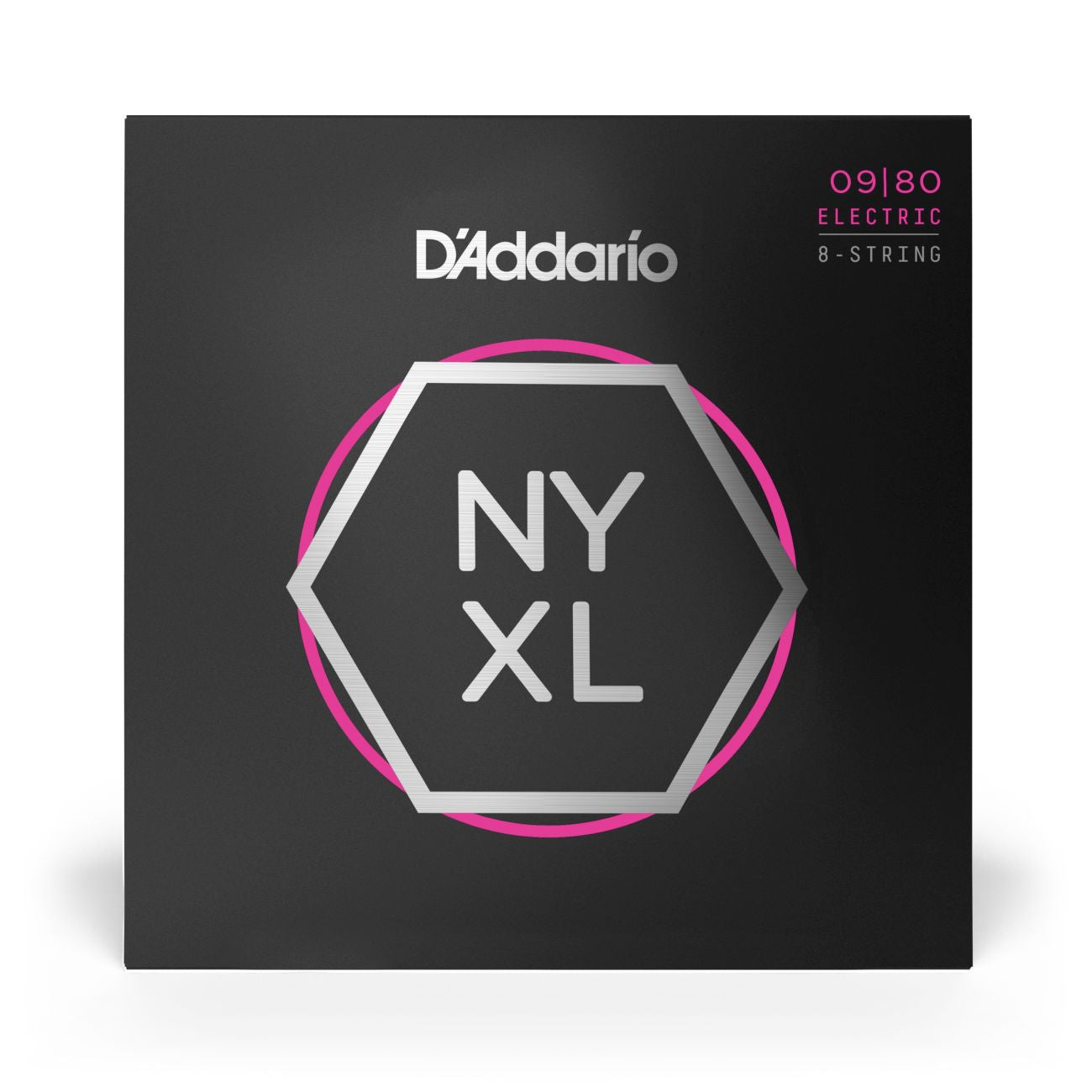 D'Addario NYXL0980 | NYXL Nickel Wound Electric Guitar Strings 9-80 Gauge | 8-String