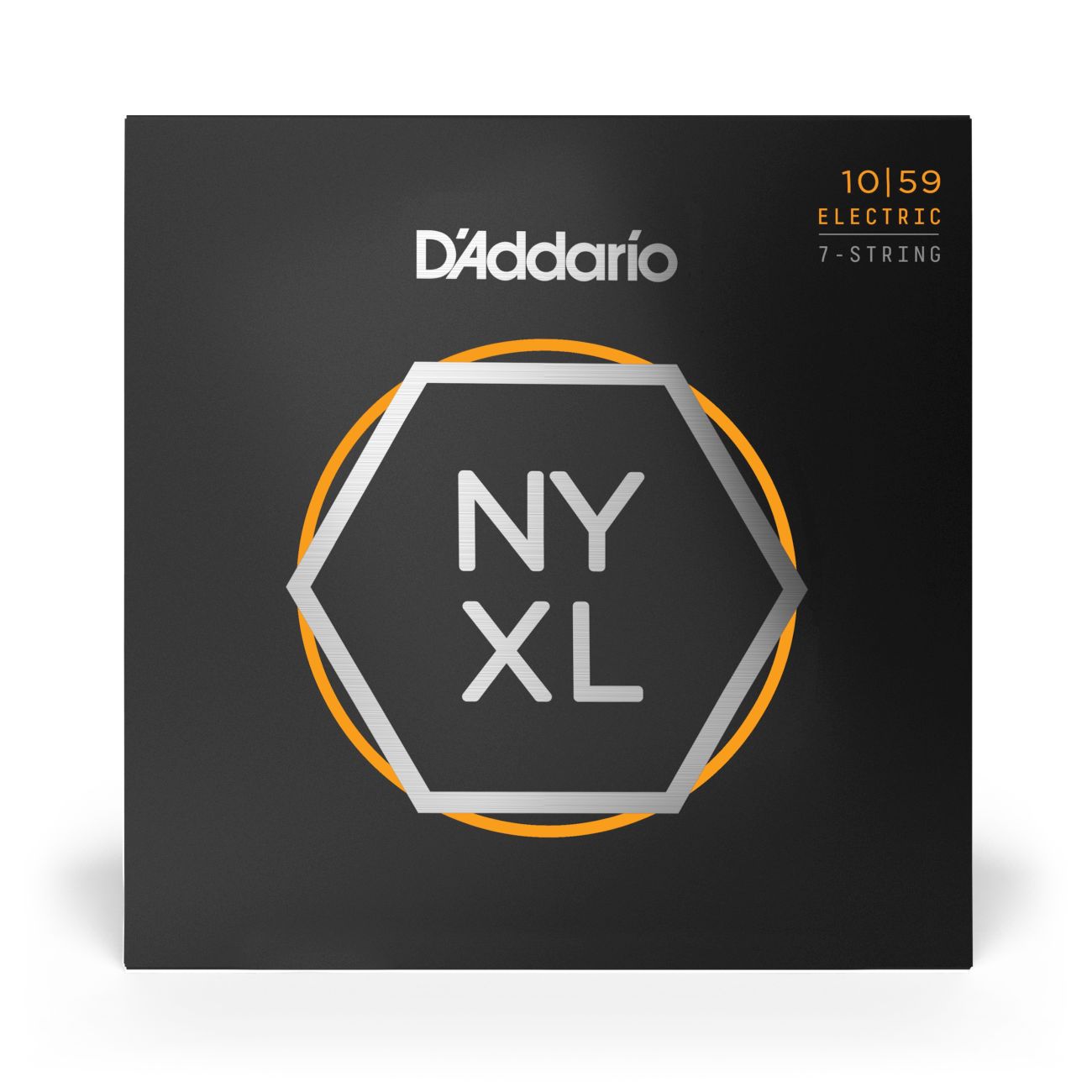 D'Addario NYXL1059 |NYXL Nickel Wound Electric Guitar Strings 10-59 Gauge | 7-String