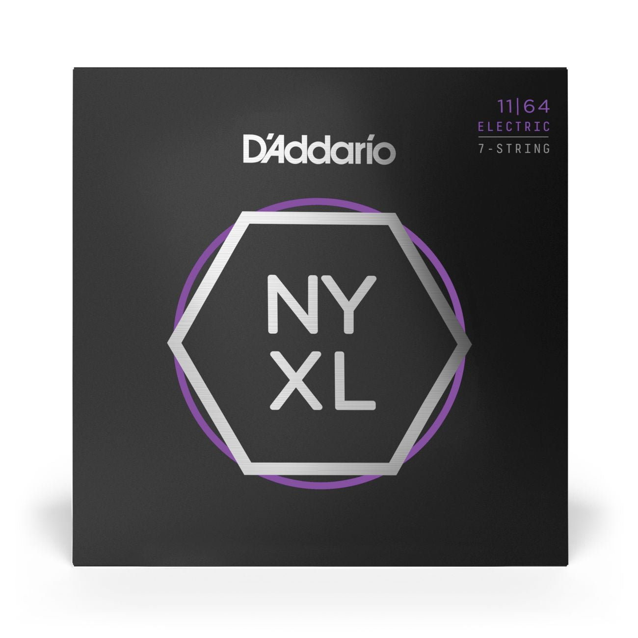 D'Addario NYXL1164 | NYXL Nickel Wound Electric Guitar Strings 11-64 Gauge | 7-String