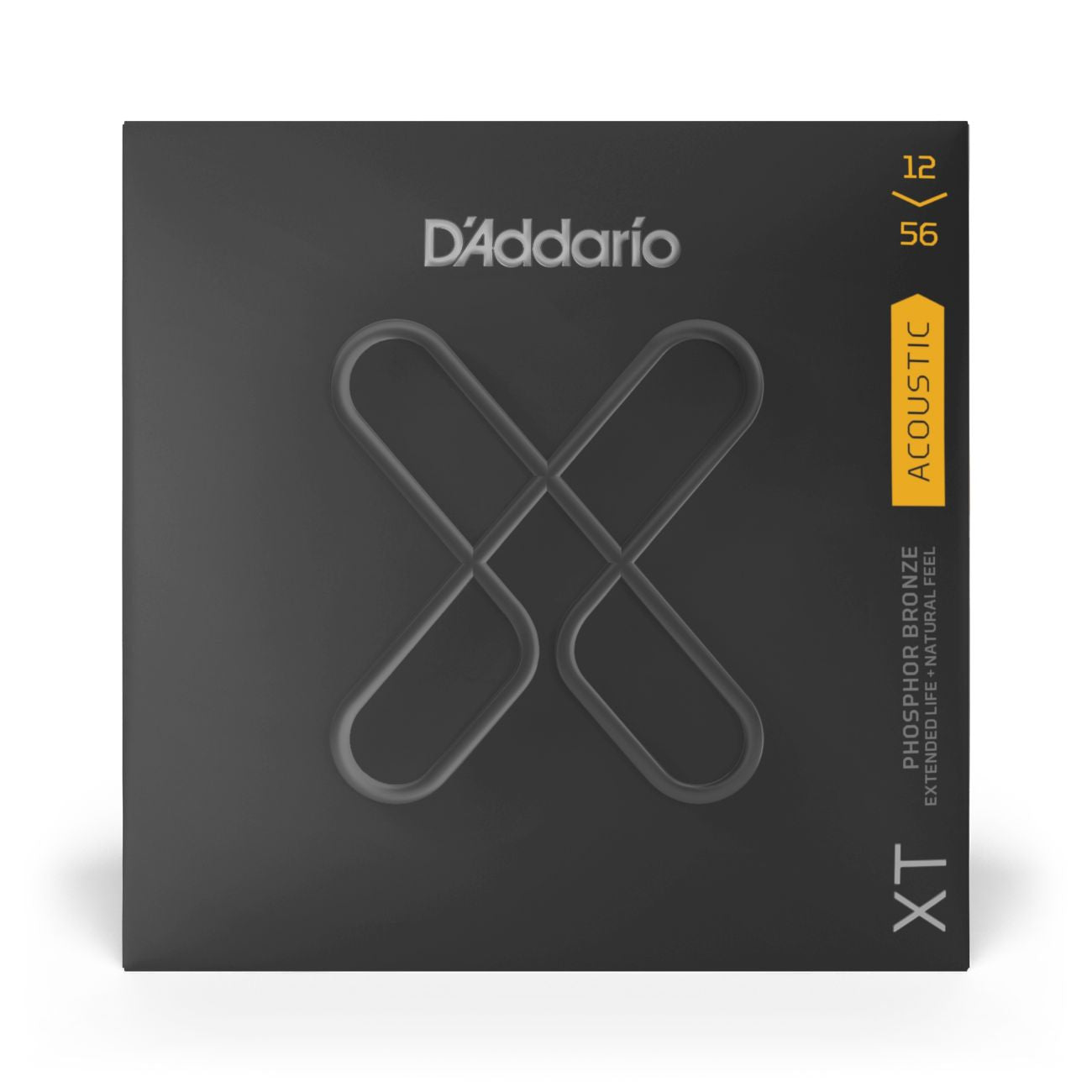 D'Addario XTAPB1256 | XT Phosphor Bronze Acoustic Guitar Strings 12-56 Gauge | Light Top/Medium Bottom