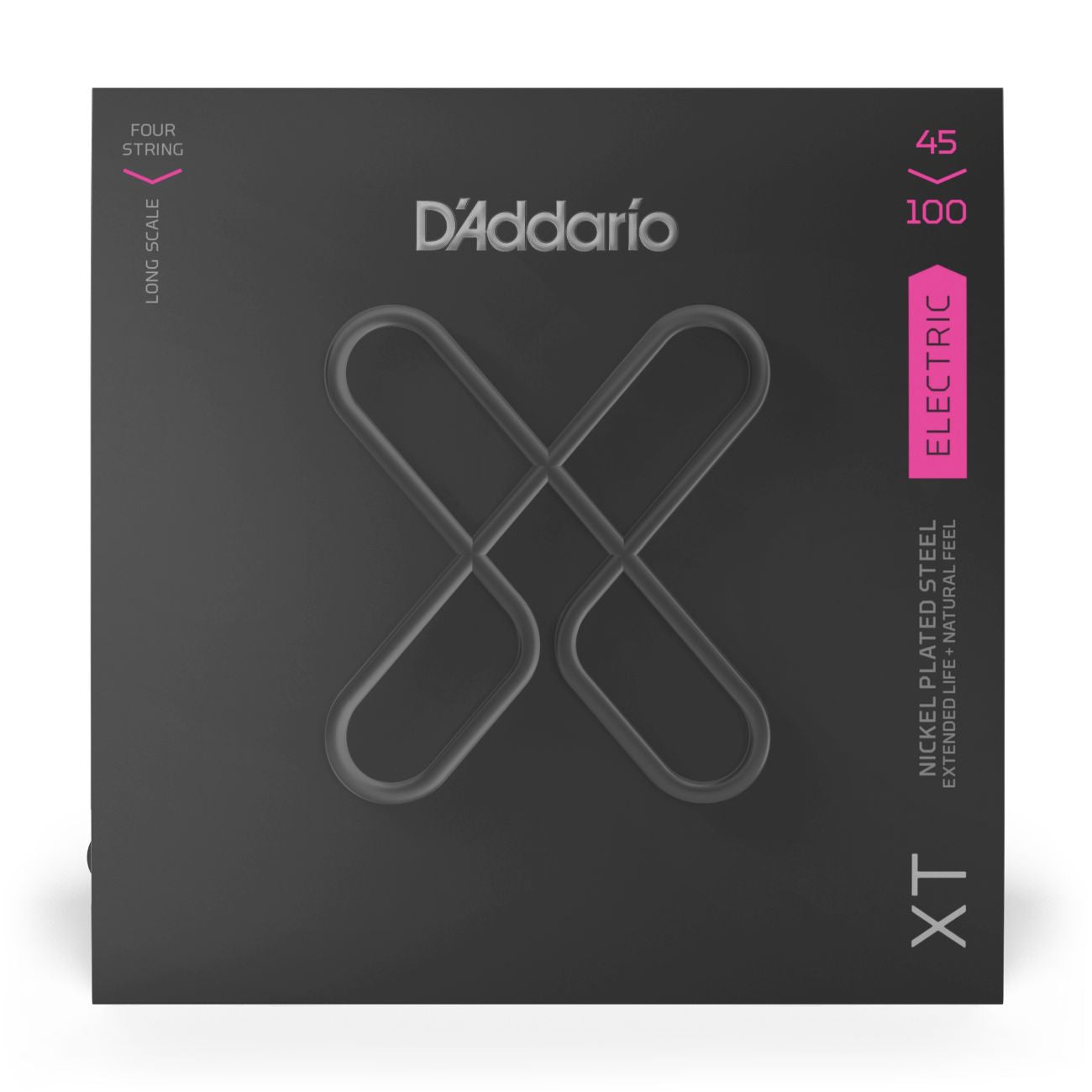 D'Addario XTB45100 | XT Nickel Plated Bass Strings 45-100 Gauge | Regular Light