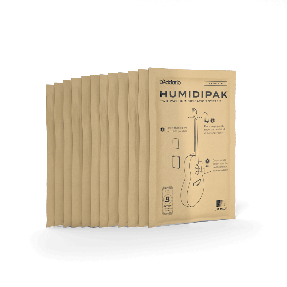 D'Addario Humidipak Maintain System Replacement Packets | 12-pack