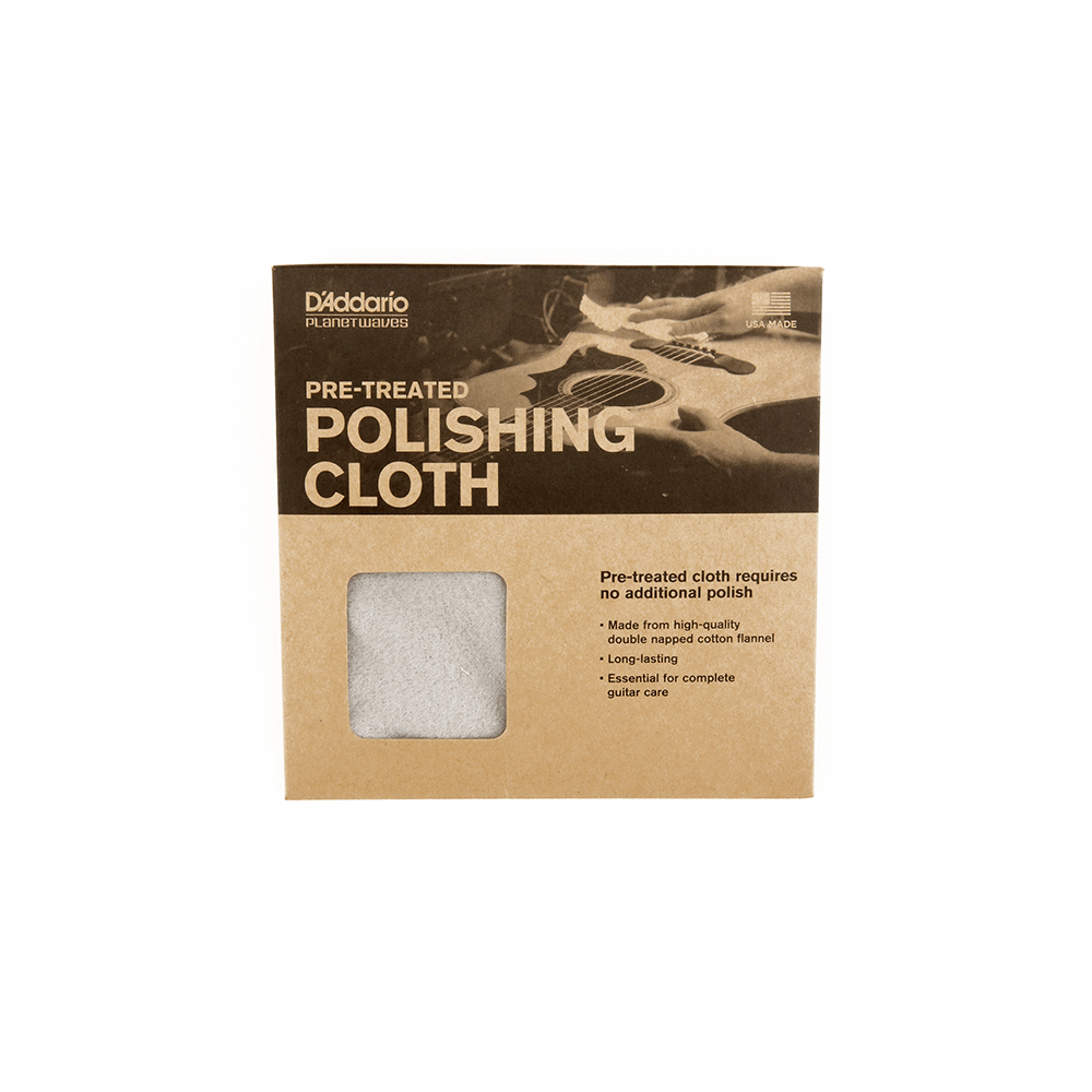 D'Addario Pre-Treated Napped Cotton Polishing Cloth