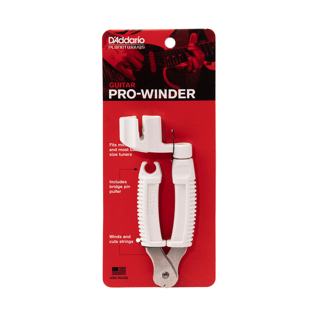 D'Addario Pro Winder | White