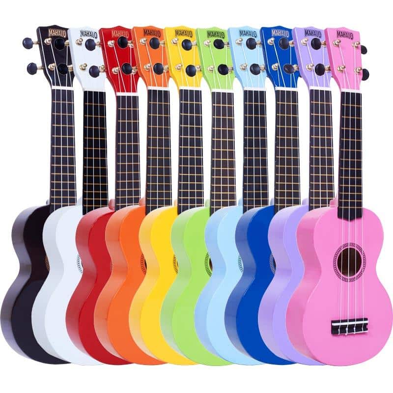 Mahalo Rainbow Series | Soprano Ukulele | Gloss Orange