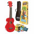 Mahalo Rainbow Series | Soprano Ukulele Package | Gloss Red