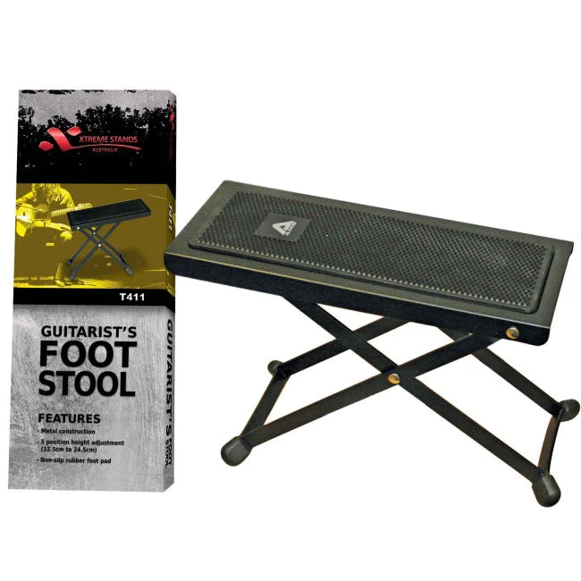 Xtreme Height Adjustable Heavy Duty Footstool | Black